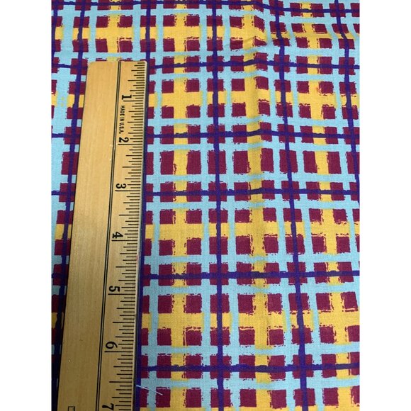 Colorful Checkered Cotton Fabric 1/2 Yard 42" Wide Crafts & Sewing Projects - Picture 5 of 7